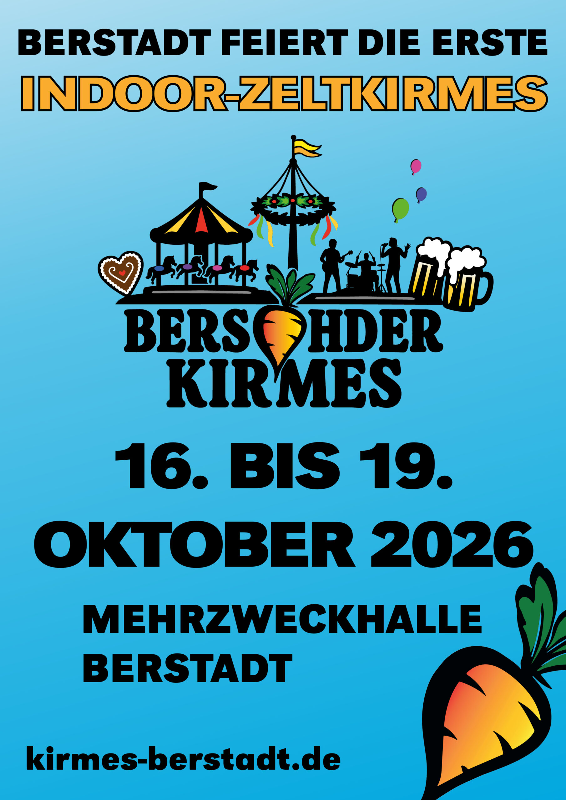 Berstadt feiert die 1. Indoor-Zeltkirmes Berstadt feiert die 1. Indoor-Zeltkirmes